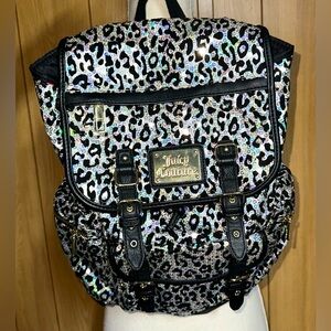 *VERY RARE* Juicy Couture leopard sequin backpack